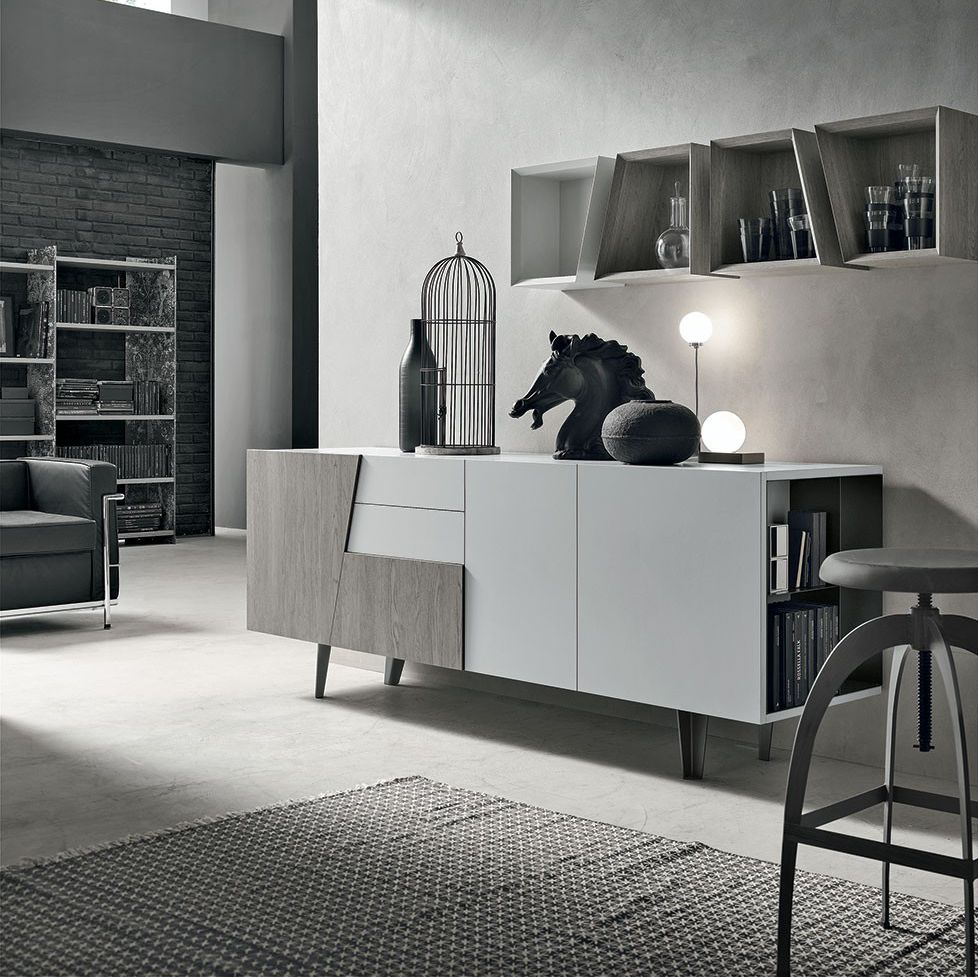 Modernes Sideboard VERSUS 210 Target Point aus lackiertem Metall