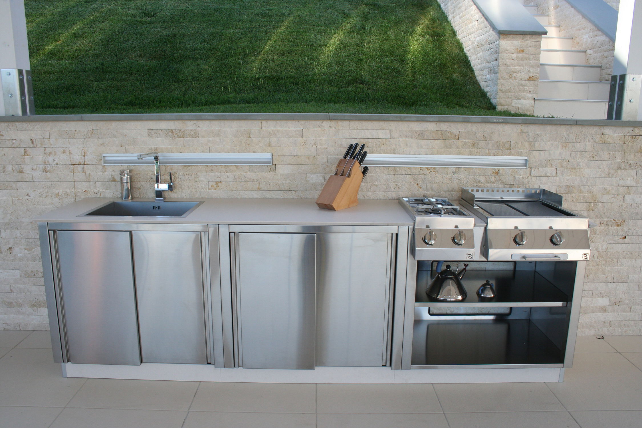 Klassische Küche OUTDOOR KITCHEN 3 Bianchi group srl Edelstahl
