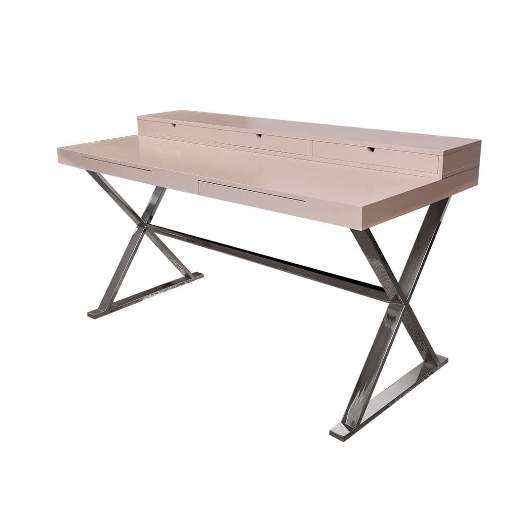 Moderner Sekretär - TEMPLO - Viveti - lackiertes Holz / Stahl / mit