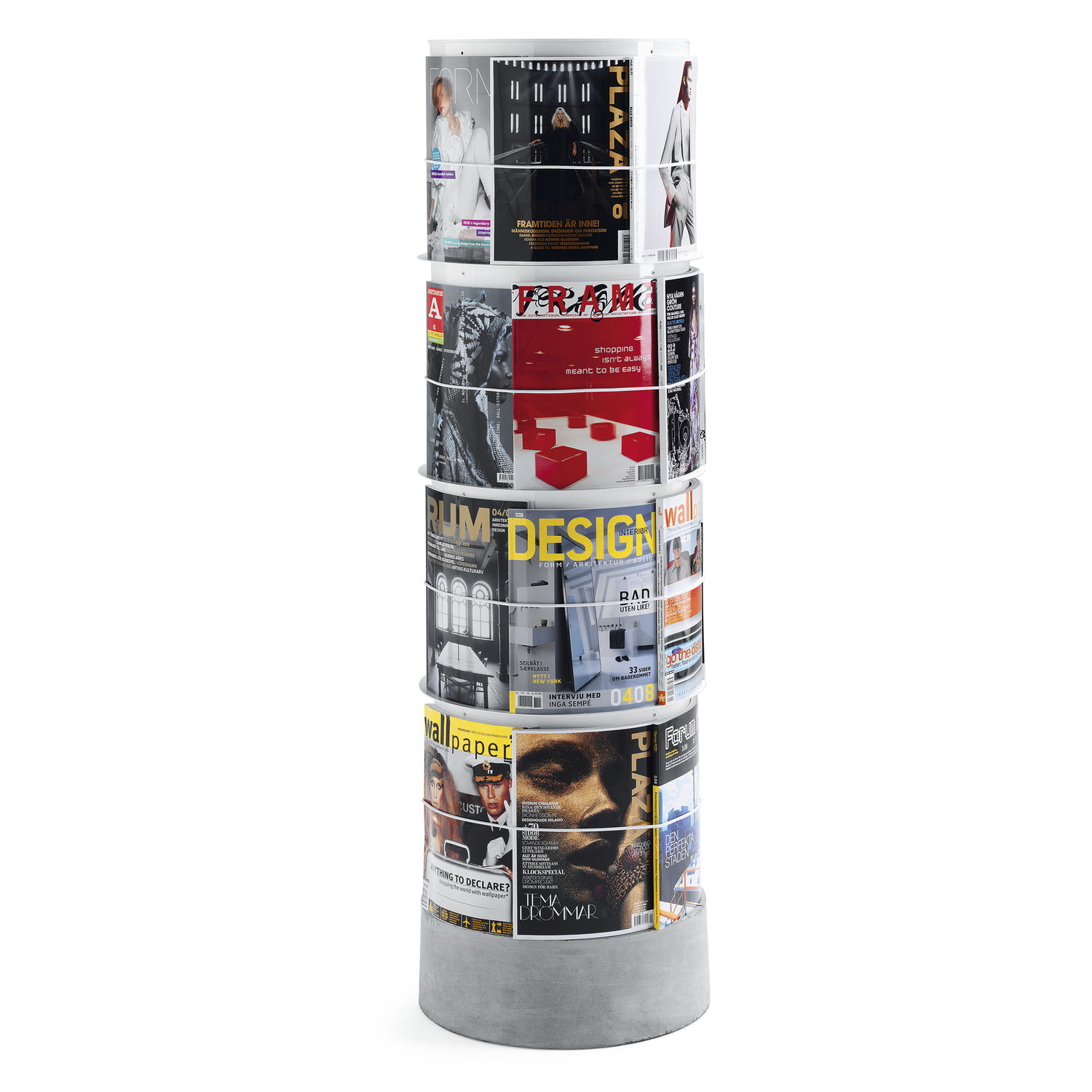Moderner Zeitschriftenständer - SUBWAY - MATERIA - für Tertiärsektor