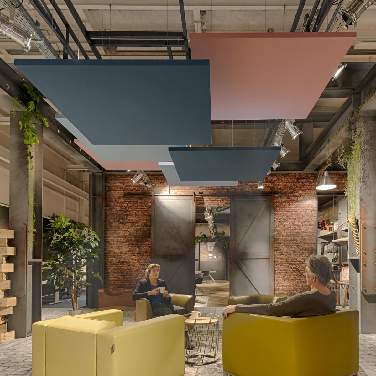 Glaswolle Abgehängte Decke - SOLO™ TEXTILE - Saint-Gobain Ecophon - in