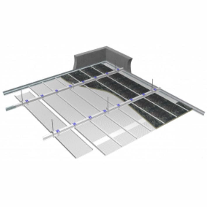 Abgehängte Decke / verzinkter Stahl - PM300 - Plafometal - in