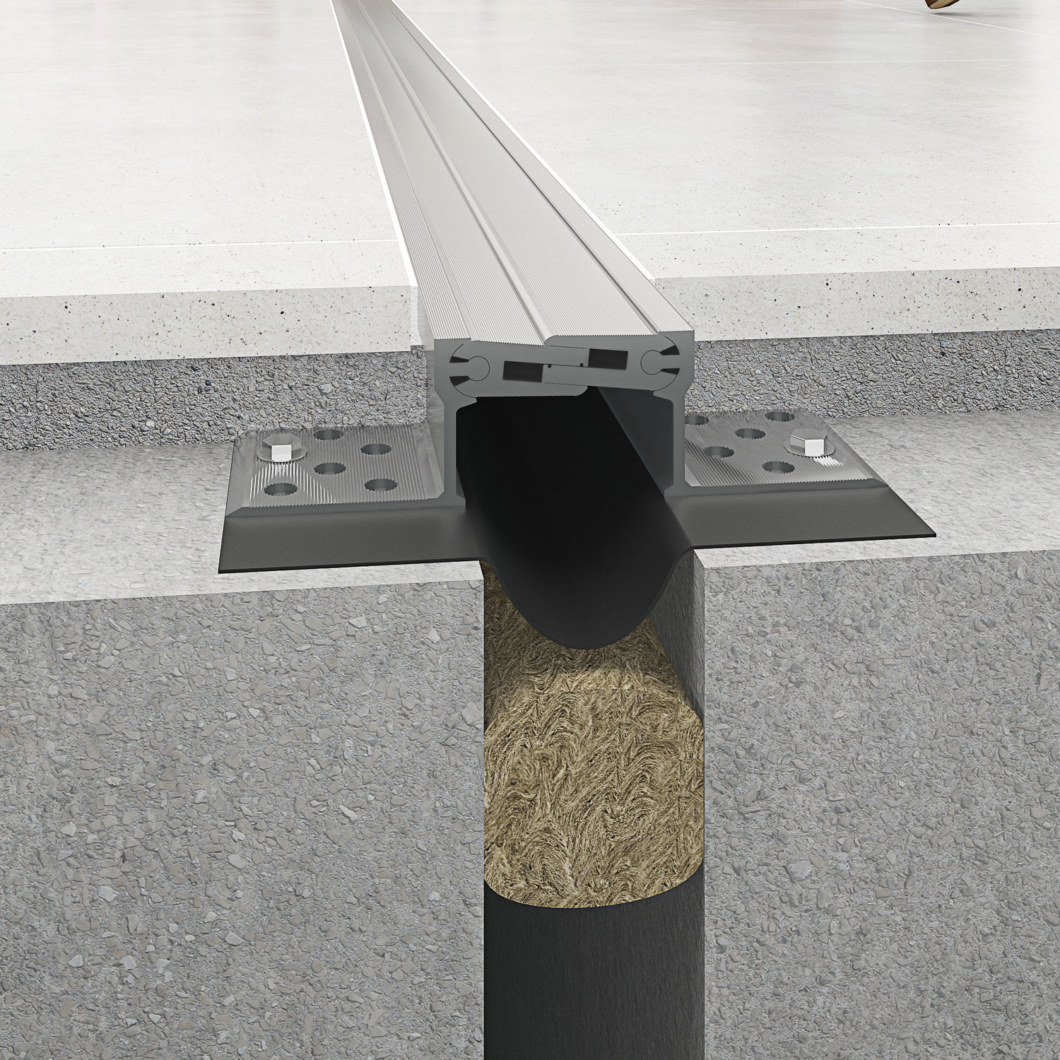 Dehnungsfuge / extrudiertes Aluminium - NOVOJUNTA PRO® METAL 60 - EMAC - für Boden / befahrbar ...