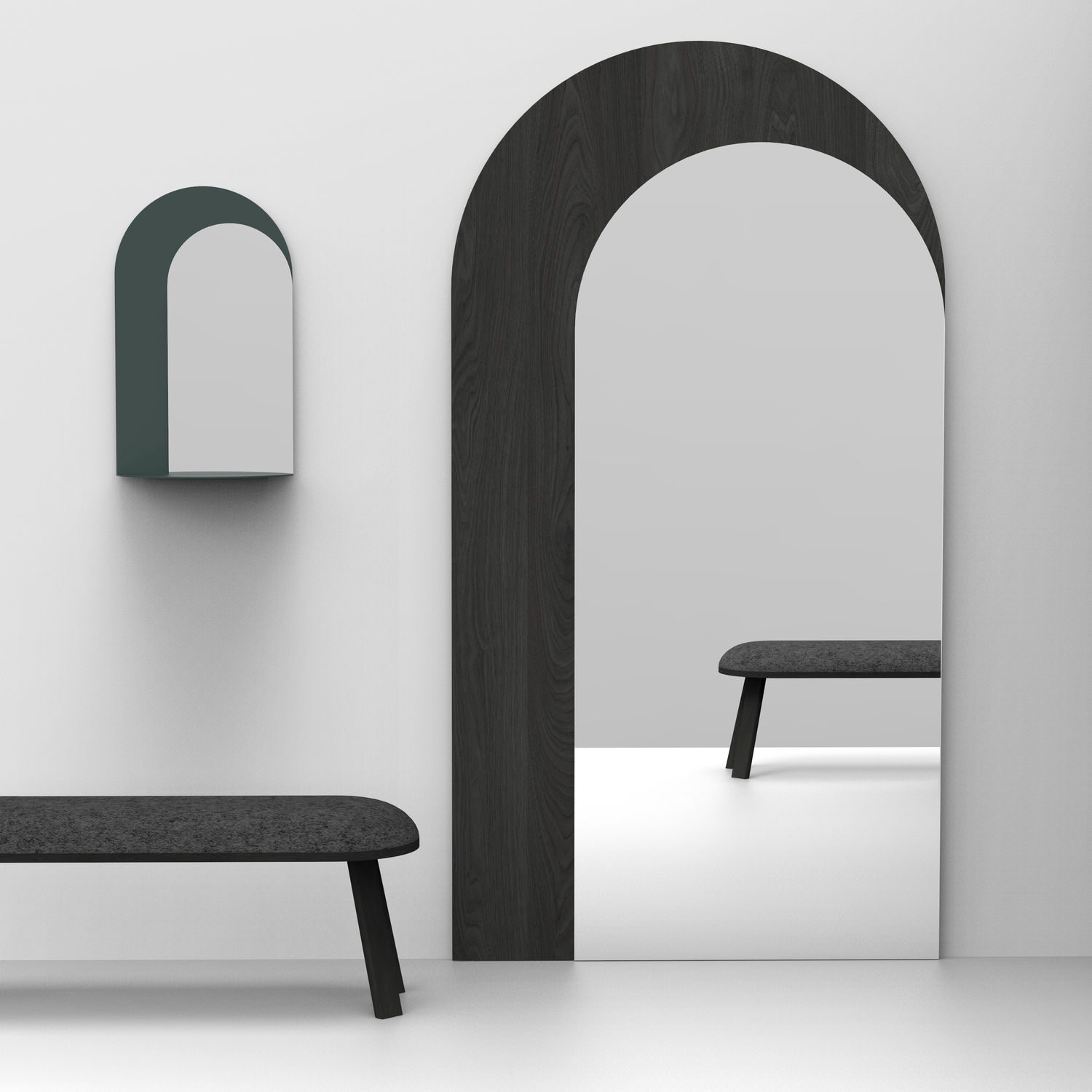 Wandmontierter Spiegel - BUZZIMIRAGE - BuzziSpace - Stand / modern