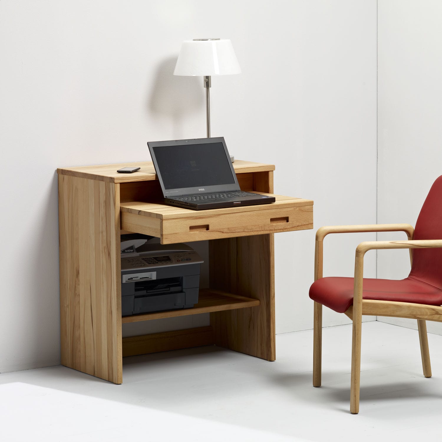 Moderner Computertisch - 5942K - dyrlund - aus Eiche / aus Buche