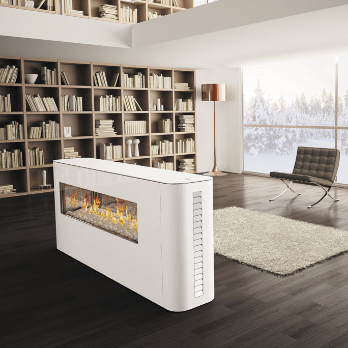Gaskamin - MILANO - ITALKERO - modern / geschlossene Feuerstelle / 2-seitig
