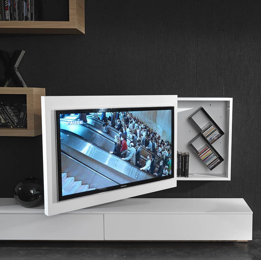 Moderne TV Wandhalterung - BOX - Fimar Srl - schwenkbar / Metall