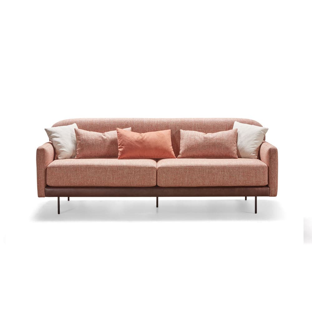 Modernes Sofa ROBERT MANUEL LARRAGA rosa / Stoff / Contract