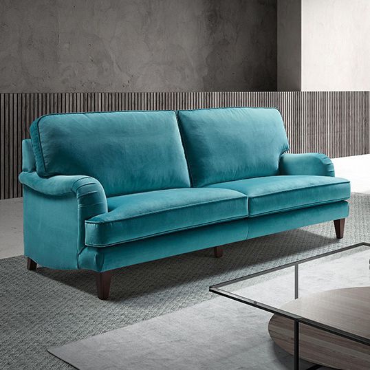 Klassisches Sofa ALEJANDRIA MANUEL LARRAGA beige / blau / Stoff