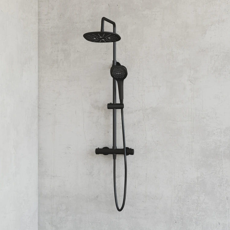 INEX EUROPA Digitale Thermostat-Duschsäule – 4 Duschtypen & Höhenverstellbar