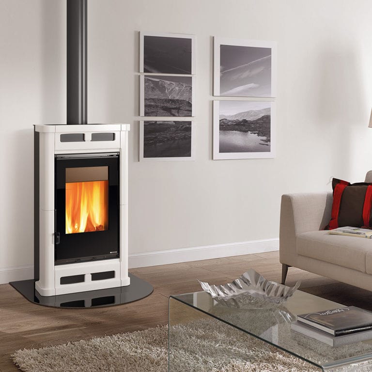 Holz-Kaminofen - FLÒ - La Nordica - 5 kW...10 kW / modern / Gusseisen