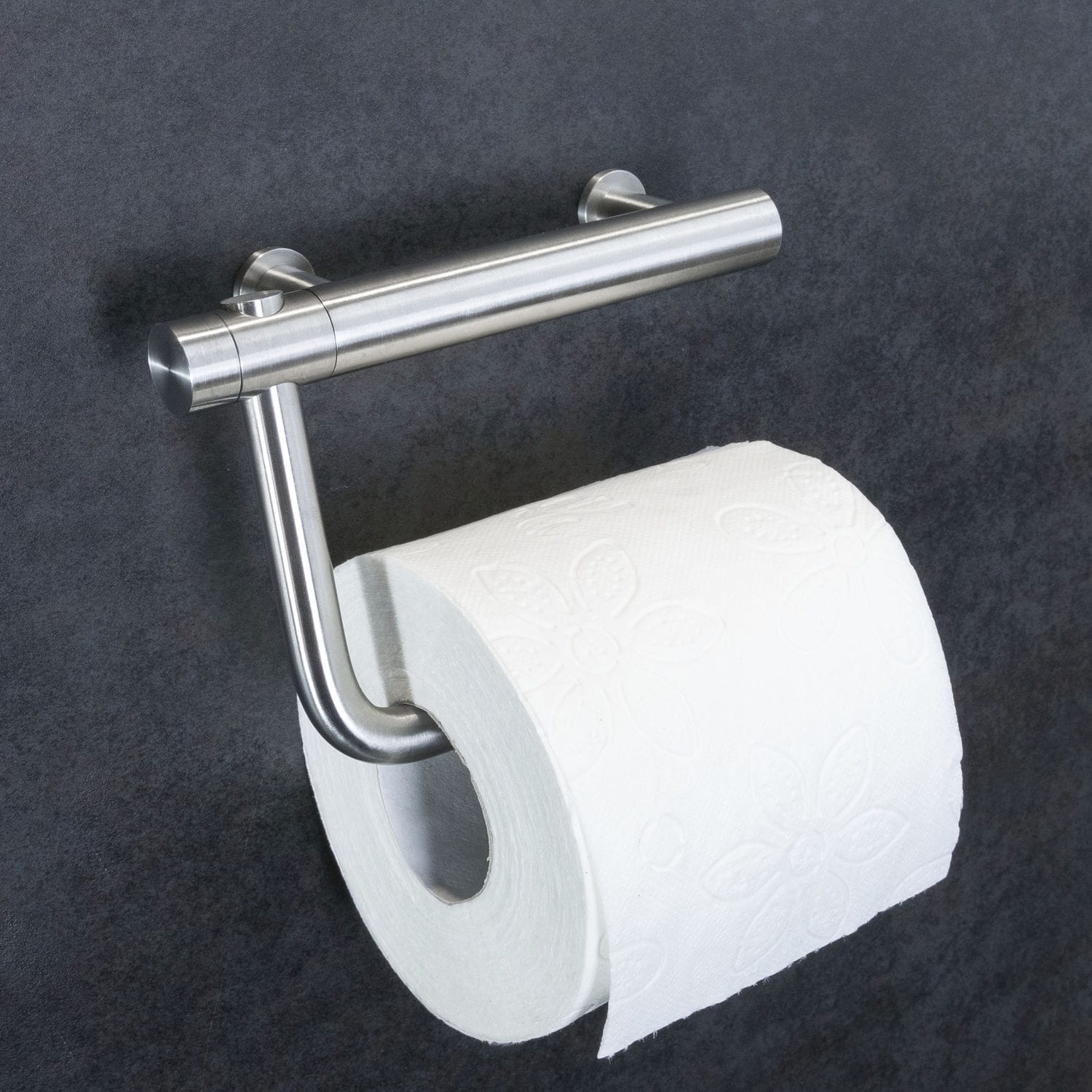 Ferro Toilettenpapierhalter „Torrente“ Aus Metall & Echtglas – Solide Wandmontage, Langlebiges Design