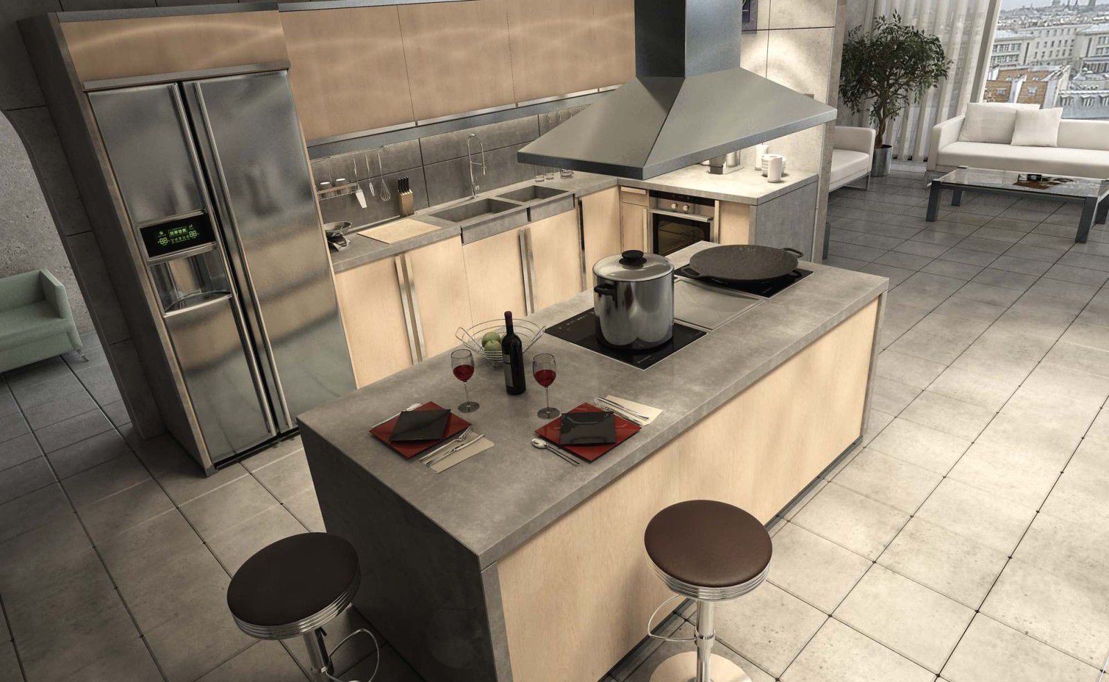 Kücheninsel - JOUE - BALIAN BETON Atelier