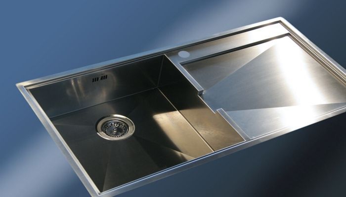 Spüle / 1 Becken - c2BARL07 - ABK InnoVent - Abtropfflächen / Edelstahl ...