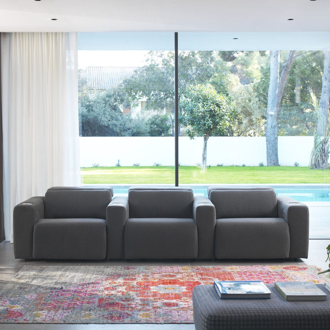 Heimkino-Sofa - WAW2 - KOO INTERNATIONAL - modern / Stoff / 3 Plätze