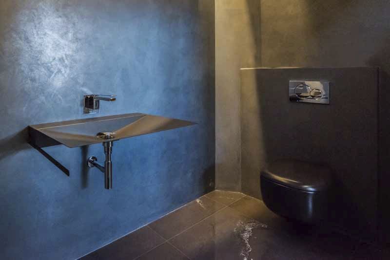 Wand-Waschbecken - MINIMAL 80 - Componendo - rechteckig / Stahl / modern