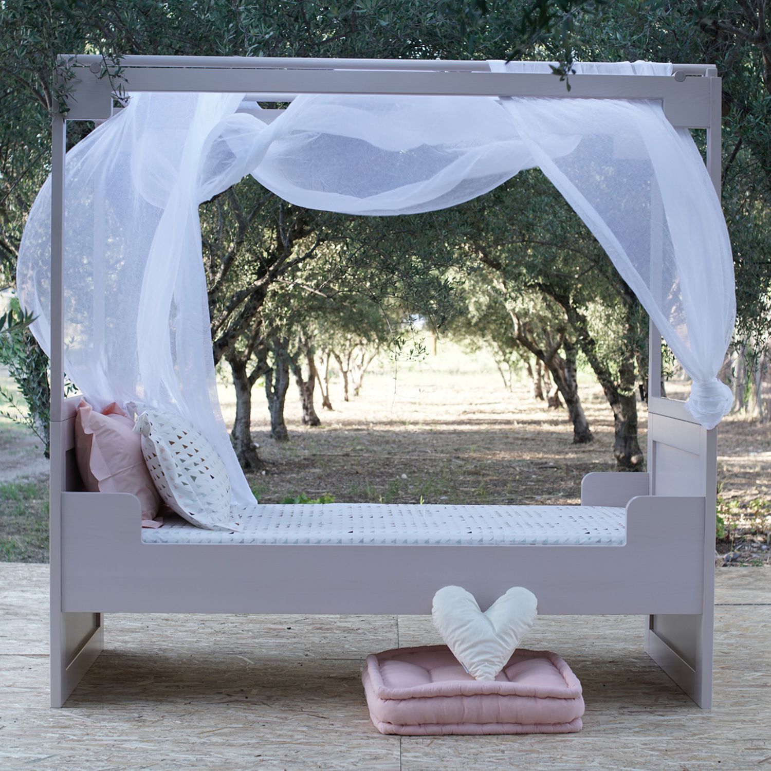 Himmelbett - DANAI - COCO-MAT - Auszieh / Einpersonen / modern