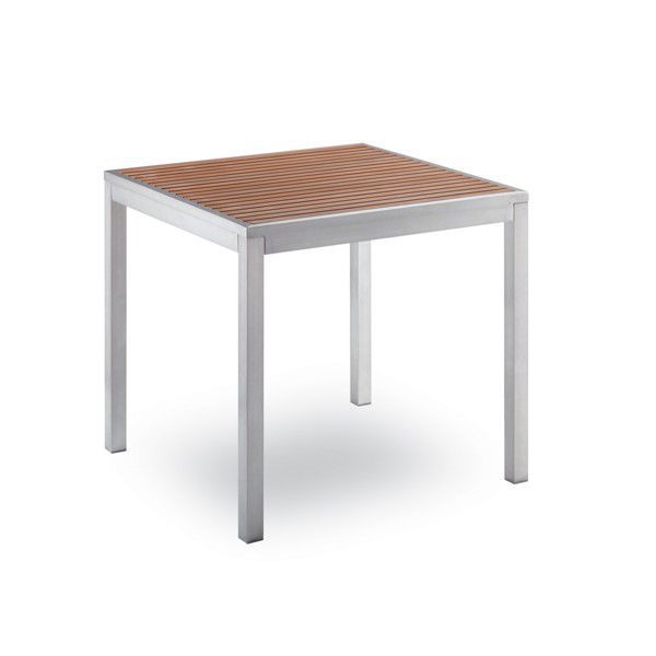 Moderner Esstisch Bavaria 80x80 Contral Aluminium / Gestell aus