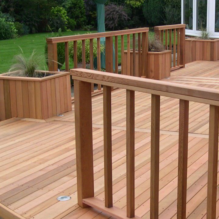 Holzgeländer CLEAR GRADE SQUARE POST Silva Timber Products mit