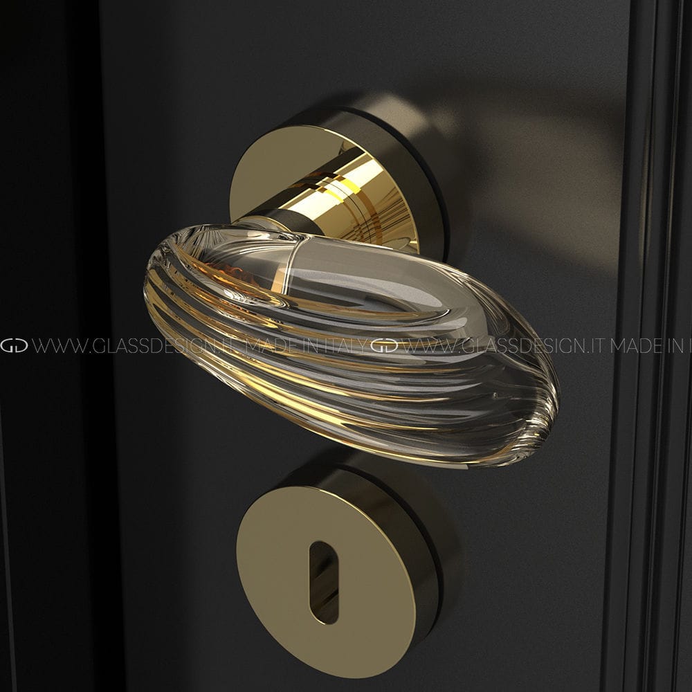 Türgriff Golf GLASS DESIGN Srl Messing / Kristall / modern