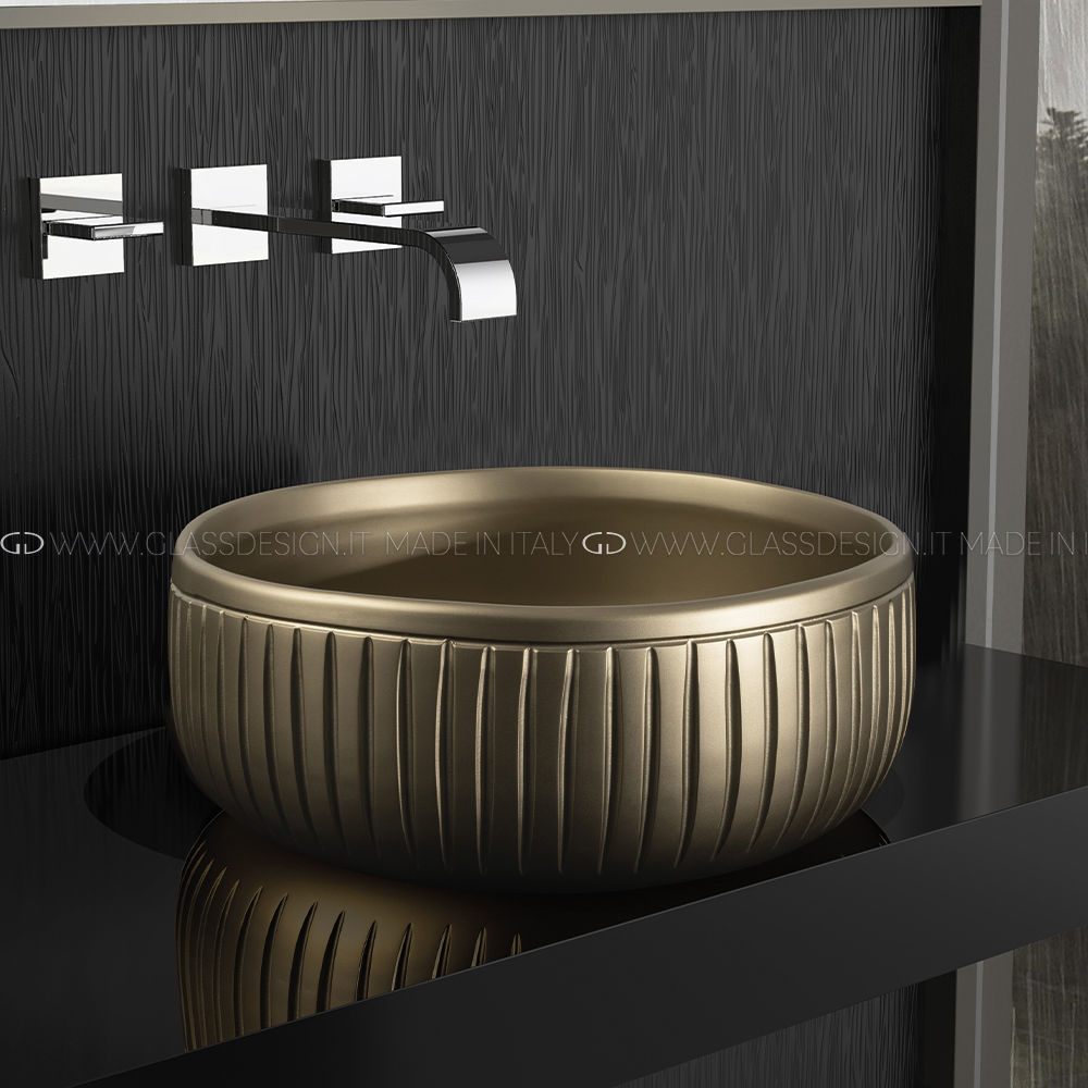 Aufsatzwaschbecken VALLE GLASS DESIGN Srl Keramik / handgefertigt