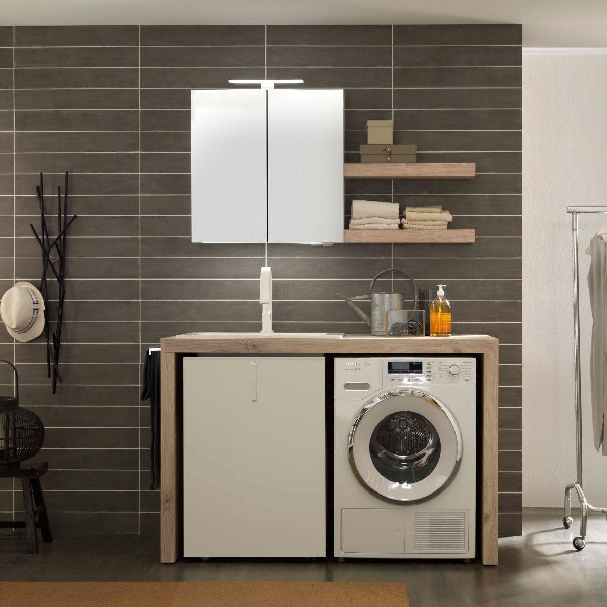 Waschküche-Möbel - COMPOSIZIONE 4 - AZZURRA ARREDOBAGNO