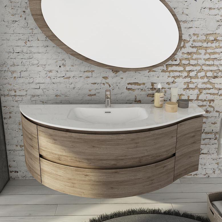 Wandhängender Waschtisch-Unterschrank - FREEDOM 01 - LEGNOBAGNO - aus