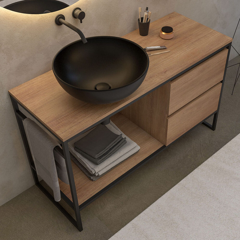 Waschbecken-Unterbau / Metall - URBAN STRUTTURA 03 - LEGNOBAGNO