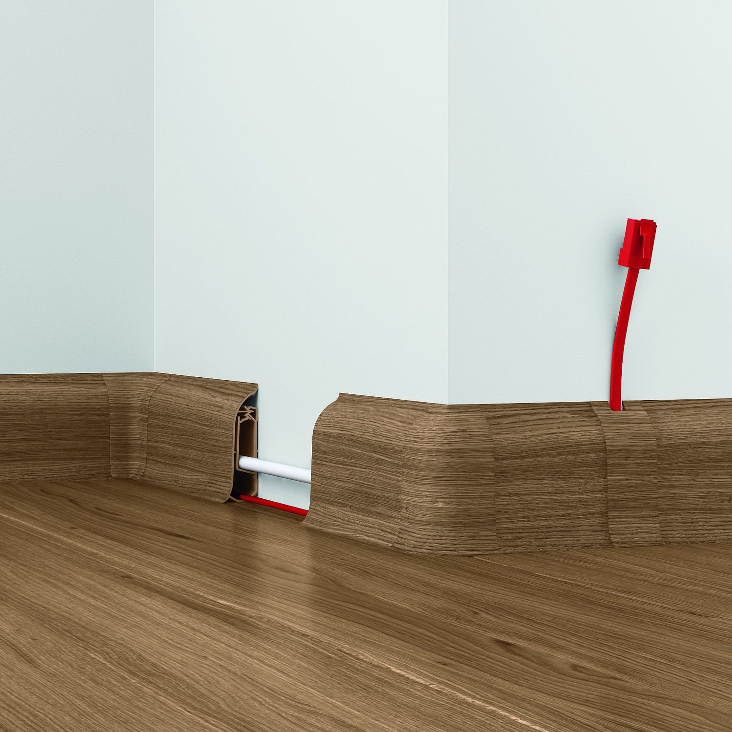 PVC-Zierleiste - QUICK MIG - DÖLLKEN Profiles GmbH - abgerundet / für E-Kabel