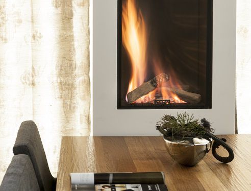 Gaskamin - CLEAR 40H70 - Ortal USA - modern / offene Feuerstelle / Einbau