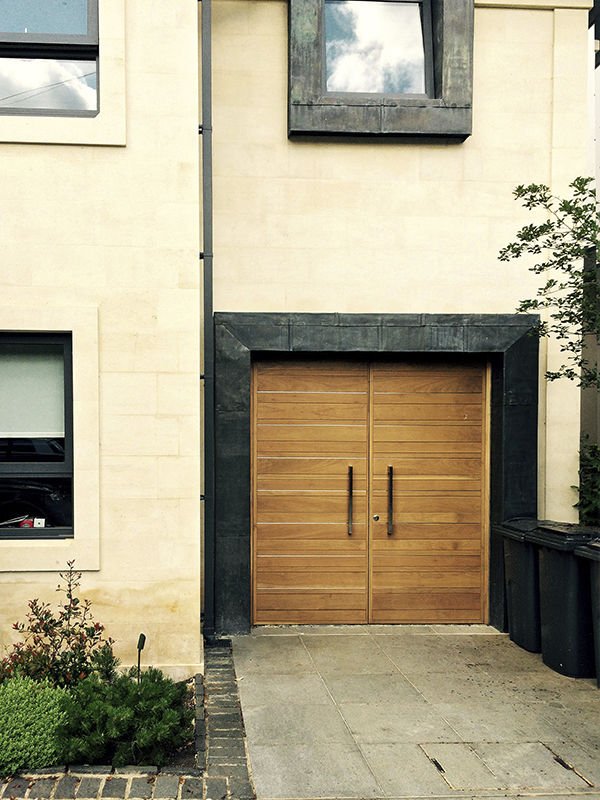 Einflügeliges Garagentor - Urban Front - Holz / manuell / automatisch