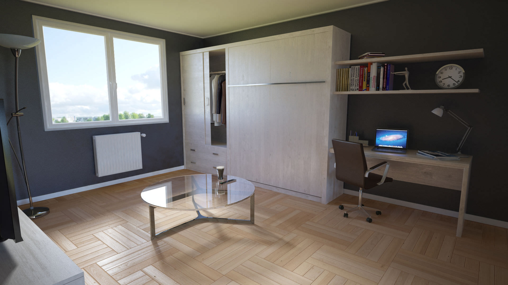 Schrankbett - YOU SIMPLE - LIFTSECURITY - Doppelbett / modern / modular