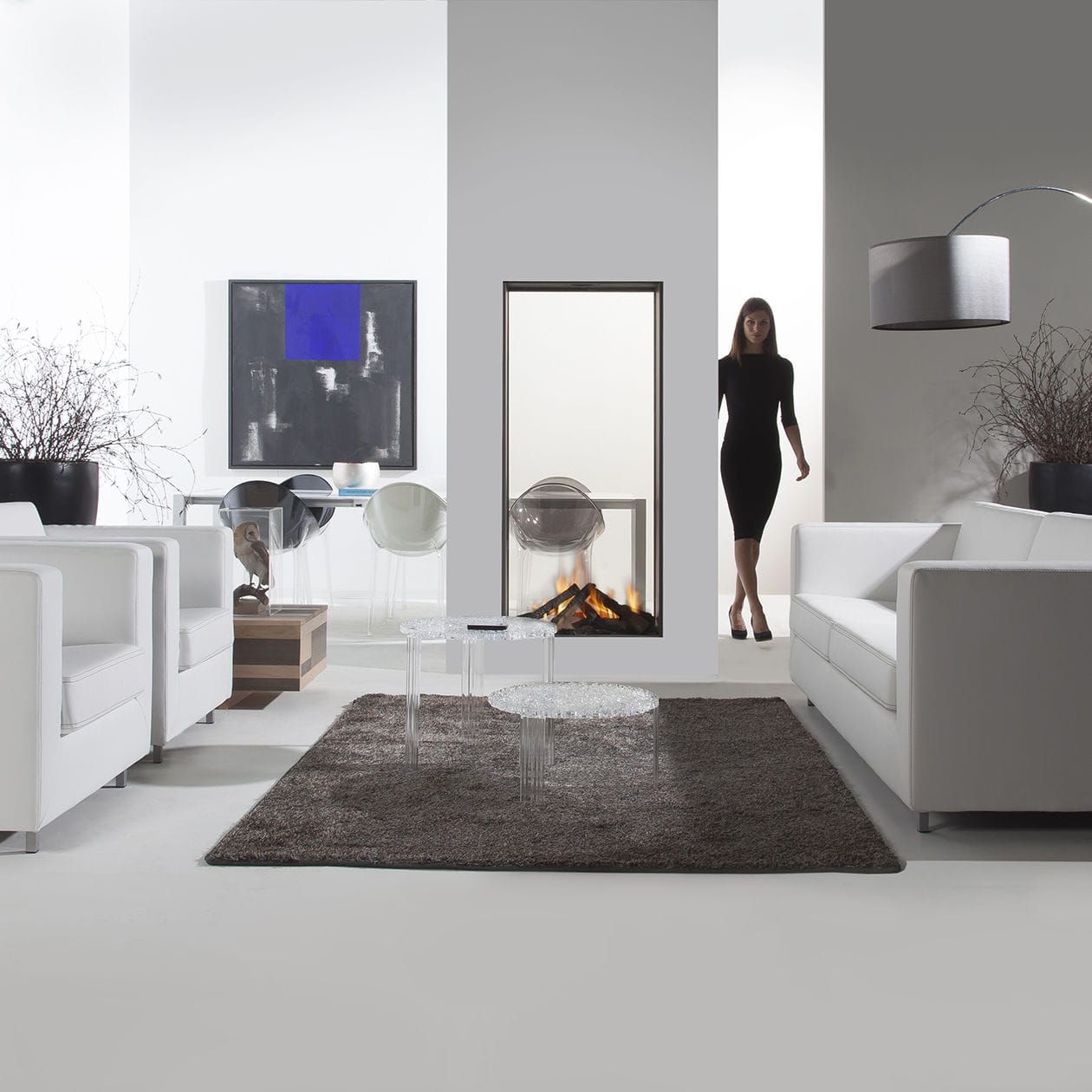 Gaskamin - SKY T - Element4 B.V. - modern / geschlossene Feuerstelle