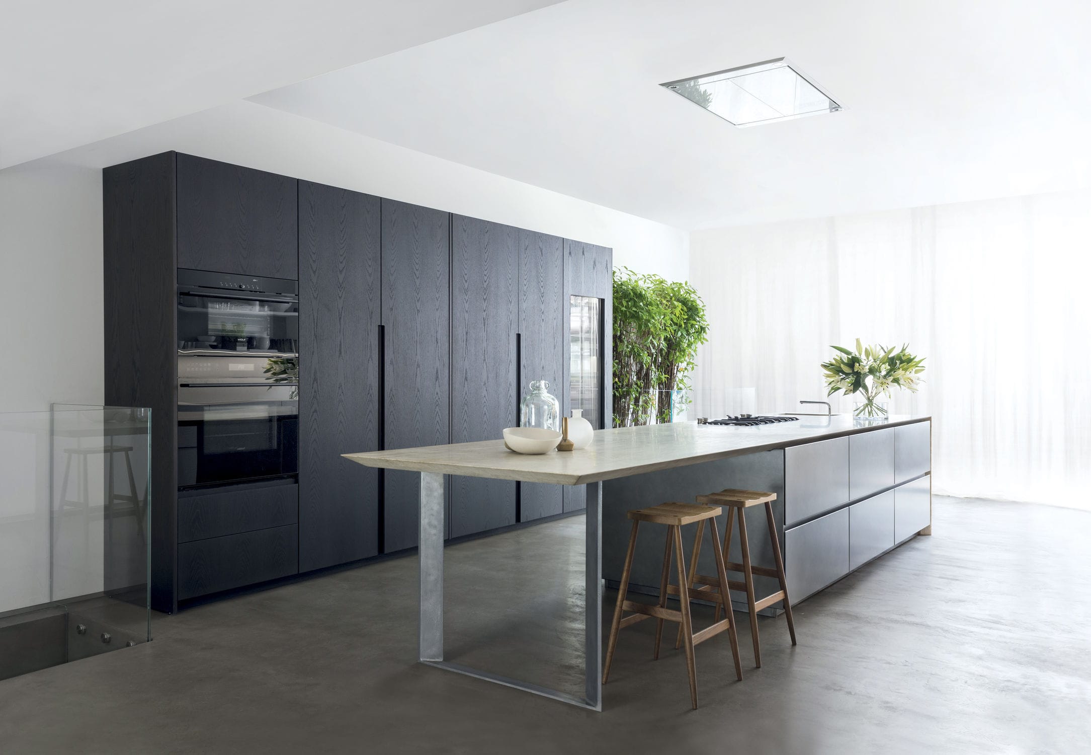 Moderne Küche - 201501#01 - TM Italia - Holz / Naturstein / Stahl