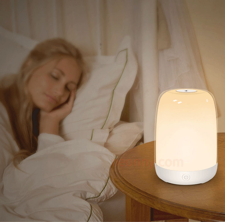 Nachttischlampe - ACCOMPANY - NEONNY - aus Acryl / modern / weiß