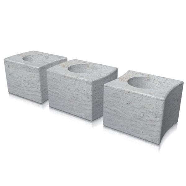 SteinPflanzkübel PUZZLE Arredo di Pietra srl rechteckig / modern
