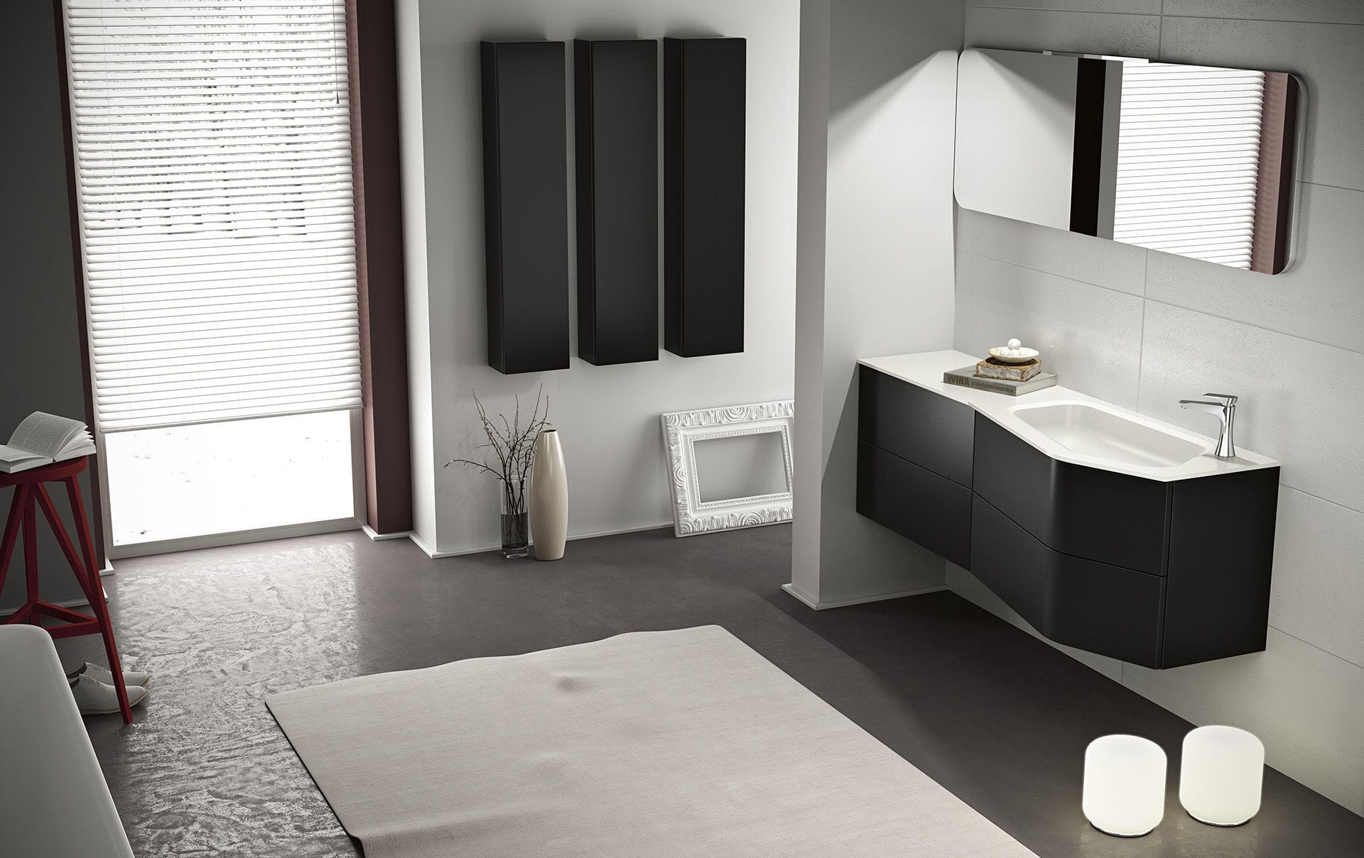 Hängender Waschtisch-Unterschrank - LATITUDINE_01 - GB GROUP S.R.L