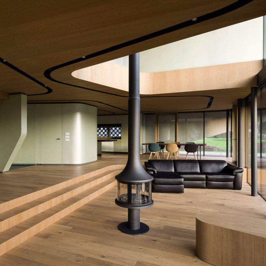 Holzkamin - LEA 998 - JC BORDELET - modern / geschlossene Feuerstelle