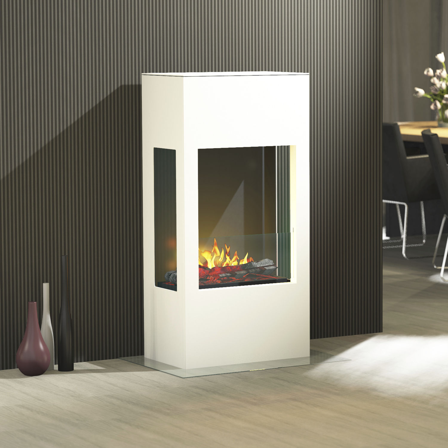 Elektrokamin - PRISM 620 - muenkel design - modern / offene Feuerstelle