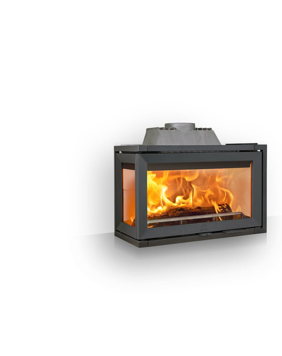 Kamineinsatz mit 3 Sichtseiten - I 620 SERIES - Jøtul - Holz