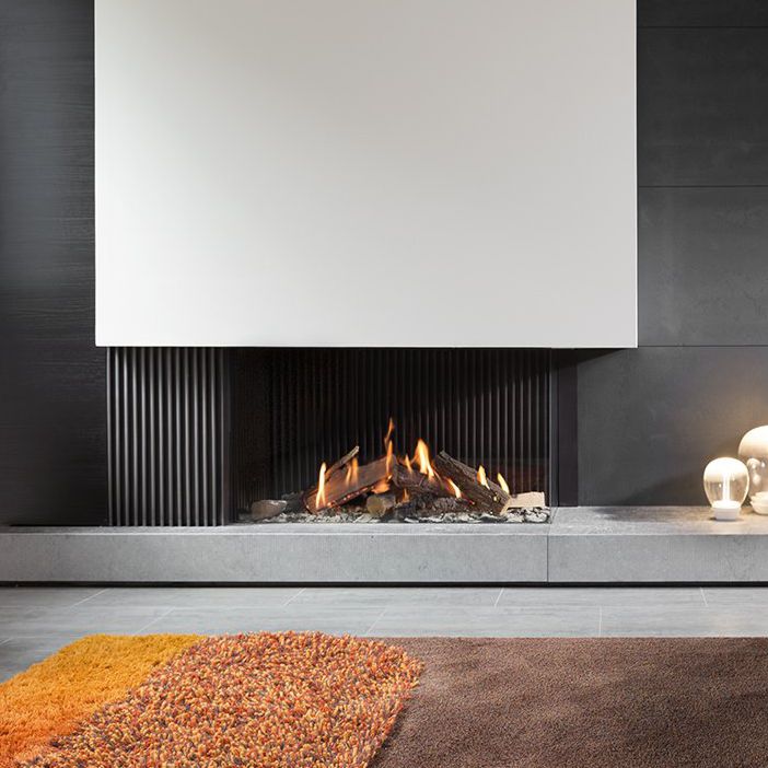 Erdgaskamin - GP110/55C - Kalfire Fireplaces - Elektro / modern / Ecken