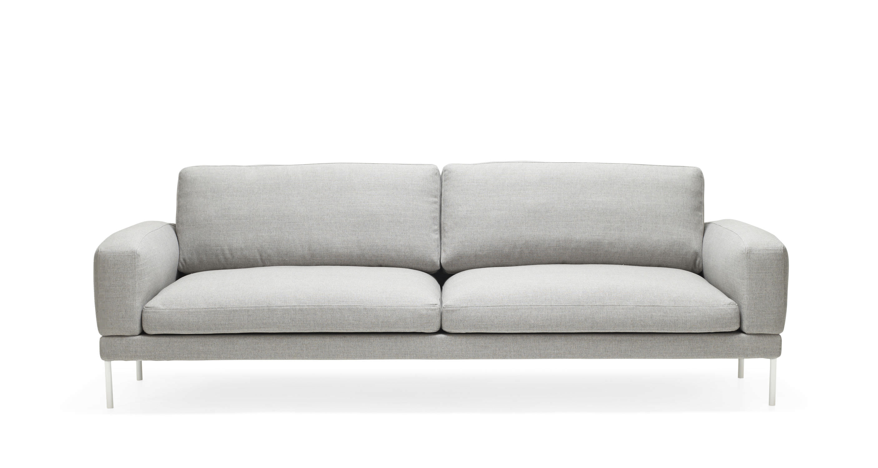 Modernes Sofa / Stahl / 2 Plätze / grau ARMILLA by Emma Olbers Ire