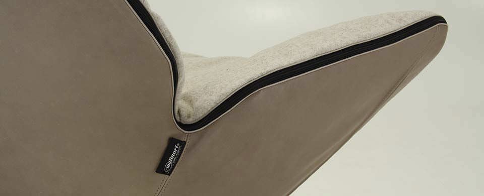 Moderner Sessel - MIRO - Molinari Design Srl. - aus Federn / drehbar / mit Armlehnen
