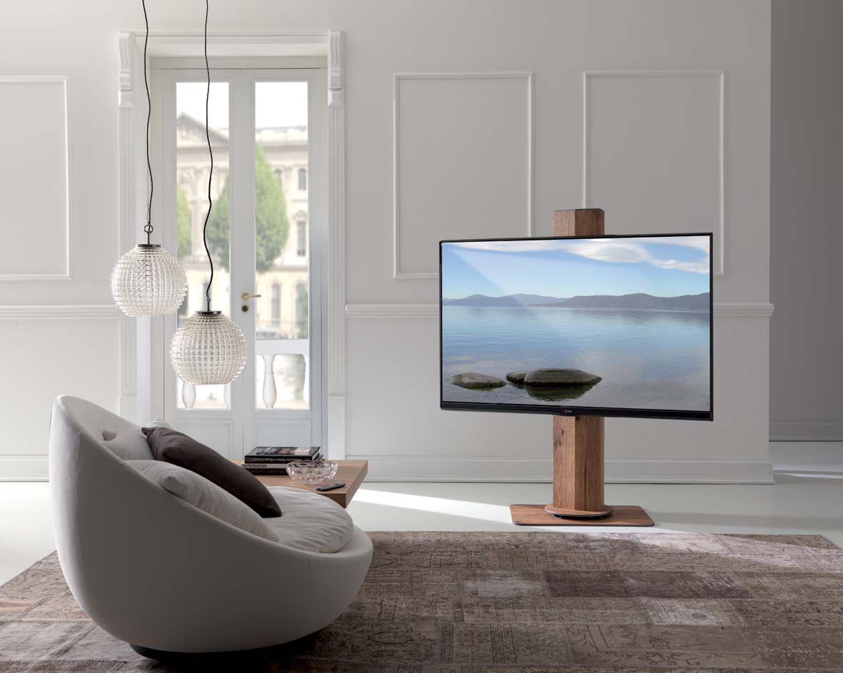 Moderner TV Ständer - UNO - OZZIO ITALIA - schwenkbar / Holz