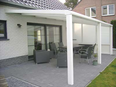 Vordach für Terrassen - CLIMALITE - AG PLASTICS - Aluminium / selbsttragend