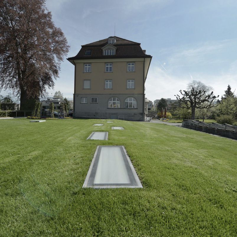 Oberlicht für Dachterrassen - GLASSFLOOR CHROME - Heliobus AG - für