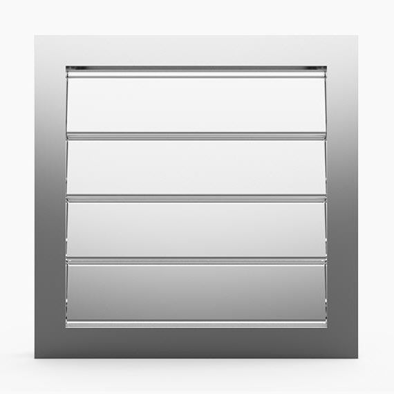 AluminiumLüftungsklappe 652C MLLHAMBURG® zur Druckentlastung / für Gebäude