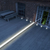 Bodeneinbauleuchte / LED / linear / rund