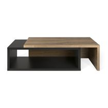 Moderner Couchtisch / Nussbaum / aus lackiertem...