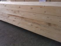 Paneel-Fassadenverkleidung / Holz / gerillt